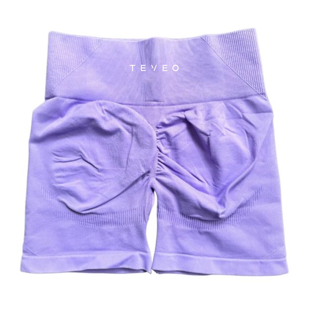 Women's Quick-Dry Slim Fit Mid-Rise Yoga Shorts in Peach, Nylon Spandex Blend