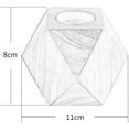 thumbnail image 5 of Lámpara de mesa pequeña de 2 piezas lámpara de noche con base de madera de diamante al lado de la lámpara, E27 60W perfecta para dormitorio, sala de estar u oficina (sin bombilla) esquí esquí Gafas de esquí, 5 of 5