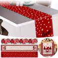 thumbnail image 5 of Valentine's Day Table Runner, 13 x 72.04inch Heart Pattern Tablecloth - Washable Fabric Home Decor，for Dining Table, Kitchen, Romantic Decor for Family Gathering, Anniversary, Wedding Party, 5 of 5