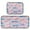 Seashells and Bows, variant on 2-Piece Kitchen Rugs Set Non-Slip Mats Carpet Floor for Kitchen, Bathroom (19.7"x27.6" & 19.7"x47.2") Male and Female Chickens