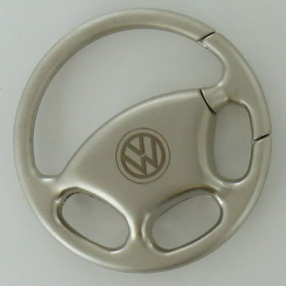 Volkswagen Steering Wheel Key Chain (Chrome)