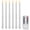 White, variant on YEAHOME 6 Pack Flameless LED Taper Candles, 11 in Ivory Battery Operated Candlesticks with Remote, Timer & Dimmer, Flickering Flame