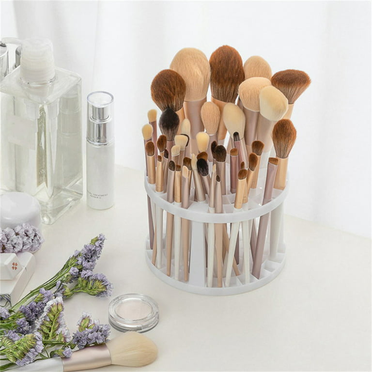 Paintbrush Organizer Wood Makeup Brushes Stand Art Brush Rack
