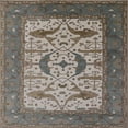 thumbnail image 1 of Ahgly Company Machine Washable Indoor Square Industrial Modern Coffee Brown Area Rugs, 3' Square, 1 of 7