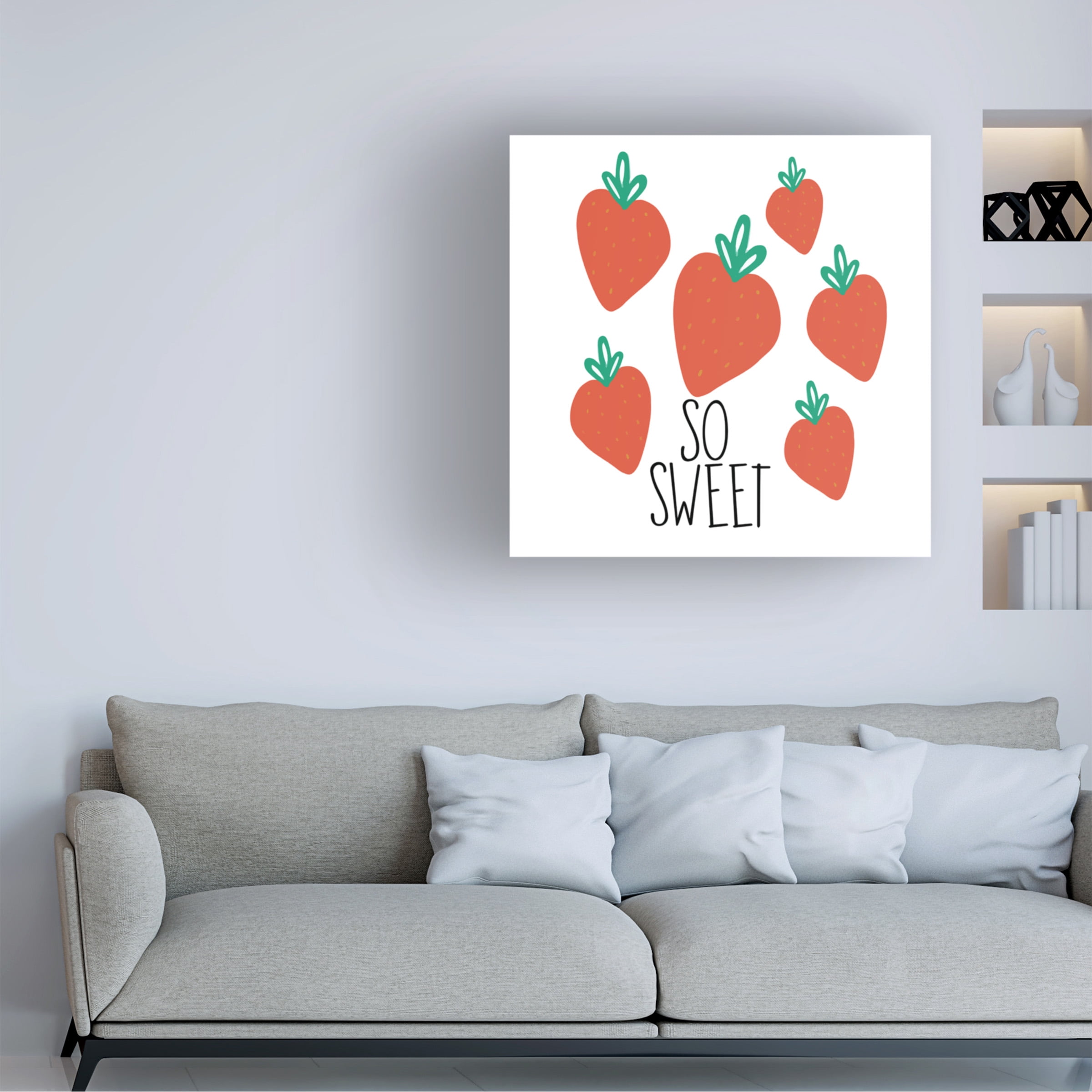 Fiorella Surface Design 'So Sweet Strawberry' Canvas Art