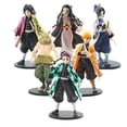 thumbnail image 3 of Figuras de acción de PVC de 6 piezas, adornos de colección de anime, modelo de juguete para dormitorio, mesita de noche, sala de estar, 3 of 14