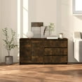 thumbnail image 6 of vidaXL Sideboard 2 Piece Engineered Wood Side Cabinet Furniture Multi Colors, 6 of 25