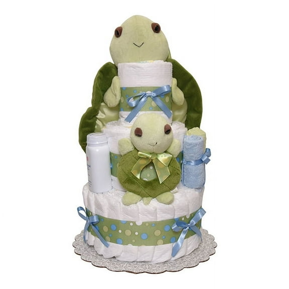 Mr Turtle Diaper Cake 3 Tiers