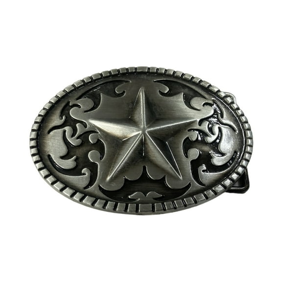 Five-Pointed Star Belt Buckle Cowboy Star Belt Buckle Belt Accessories Birthday Gift for Men Women Boys Girls