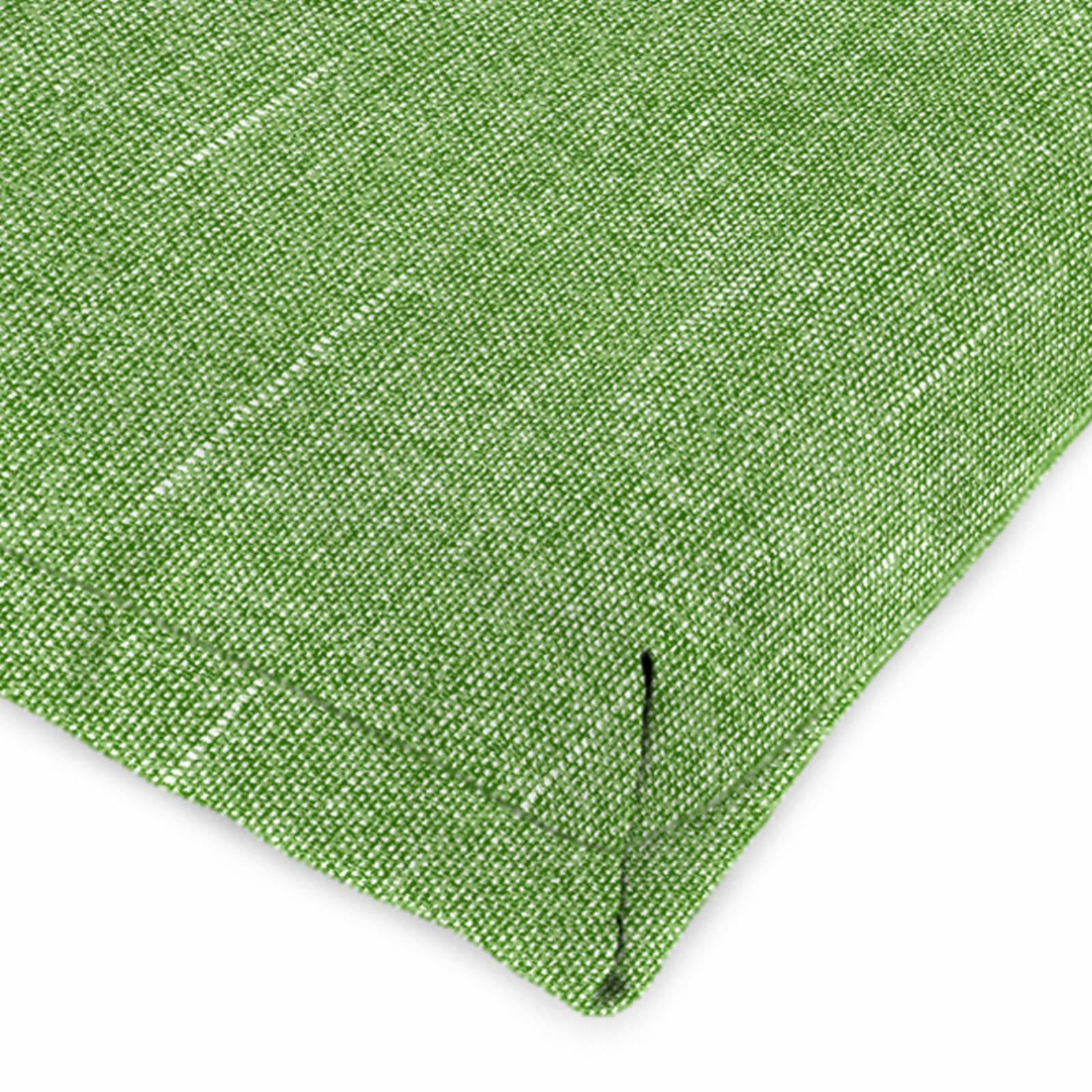 Jordan Manufacturing 22" x 44" Green Solid Outdoor Chair Cushion with Ties and Loop