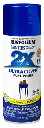 Rust-Oleum 314754 Painter's Touch 2X Ultra Cover, 12 Oz, Satin Ink Blue