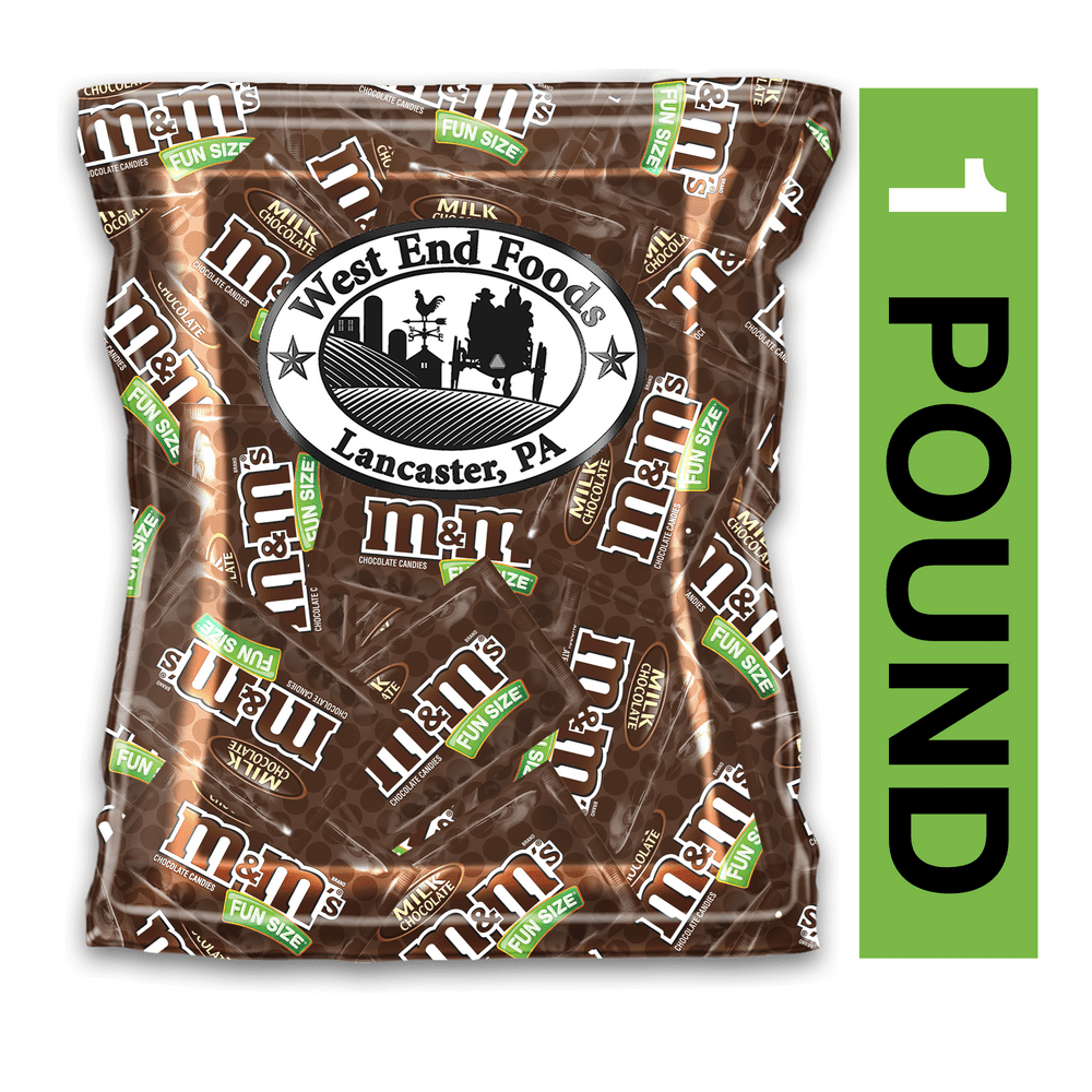 M&Ms Fun Size Milk Chocolate Bulk (1 Pound Bag)