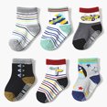 thumbnail image 6 of Toddler Socks 12 Pairs Baby Non Slip Skid Ankle Socks For Kids Boys Grips Cotton Crew Socks, 6 of 9