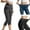Black, variant on CHUMUD Womens Stretchy Skinny Jeans High Waisted Capris Pants Distress Vintage Denim Pants Slim Trendy Fits