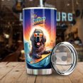 thumbnail image 3 of Retro Surfing Newfoundland in Cool Sunglasses Hello Summer Waves 20oz Stainless Steel Tumbler Insulated Cup with Lid Newfie Dog Lover Gifts - 10001, 3 of 5