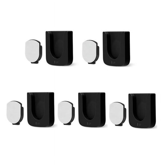 Magnetic Remote Control Holder Wall Mount, 5Pcs Remote Control Organizers Self-Adhesive TV Remote Control Rack(Black)