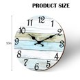 thumbnail image 2 of Bocaoying 10" Quartz Coastal Indoor and Outdoor Wall Clock, Silent Mechanism, 2 of 7