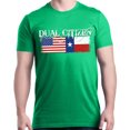 thumbnail image 1 of Shop4Ever Men's Dual Citizen USA & Lone Star Texas Flags Graphic T-shirt, 1 of 5