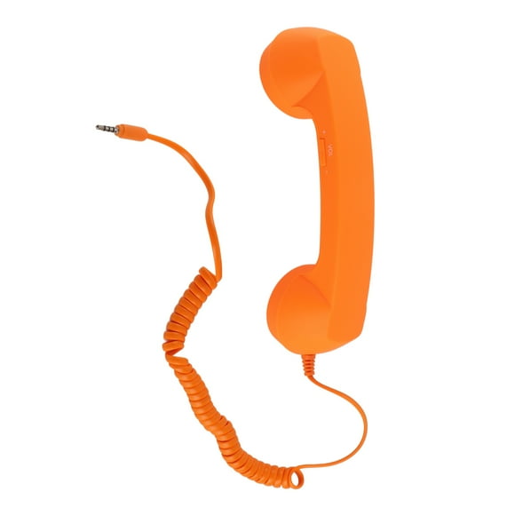 Combiné Téléphonique Rétro, Ancien Combiné Téléphonique 3,5 mm, Récepteur de Cellulaire pour Téléphones Mobiles, Combiné Téléphonique Rétro avec Haut-Parleur Intégré et Microphone