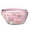 Halloween Cute Ghosts, variant on Fanny Pack Halloween Cute Icons on Pink Pattern Waist Pack Bag,Running Cross Bag,Waterproof Large Fanny Packs for Women Men for Travel Running Hiking Cycling