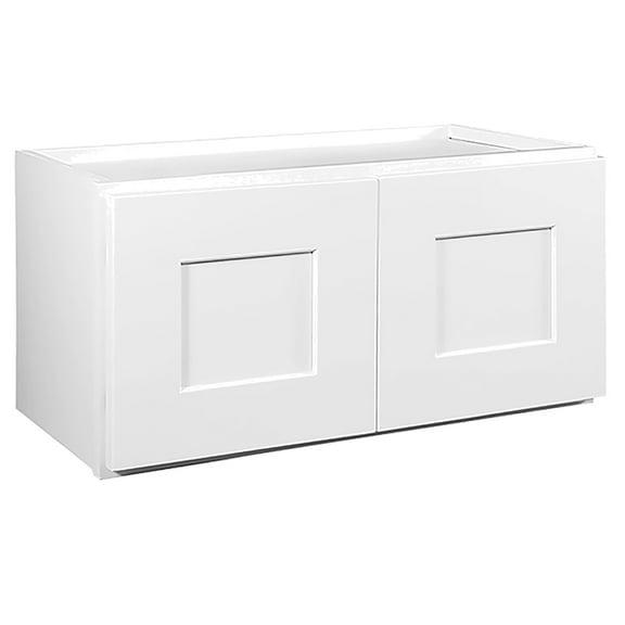 Design House Brookings Ready to Assemble Wood Shaker Bridge Wall Kitchen Cabinet (24 x 12 x 12), Sherwin Williams® White