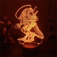 thumbnail image 2 of Luz LED nocturna Aliens Xenomorphs 3D que cambian de color para niños, 2 of 5