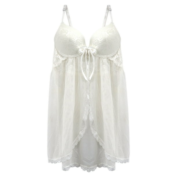 Babydoll de mesh color marfil Carnival mod. 3254