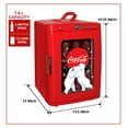 thumbnail image 6 of Coca-Cola Polar Bear 28 Can Cooler/Warmer 12V DC 110V AC Mini Fridge Red, 6 of 9