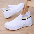 thumbnail image 5 of NexTorq Women's Walking Tennis Shoes Slip On Sneaker Comfortable Lightweight Casual Athletic Gym Shoes White 40, 5 of 9