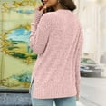 thumbnail image 3 of gbyLJF Womens Sweaters Casual Solid Color Long Sleeve Pullover Tops Fall fashion Crew Neck Basic T-Shirts, 3 of 7