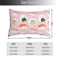 thumbnail image 2 of Salouo Cute Sushi Pattern Pillow Cases,1PC Pillow Covers with Envelope Closure Decorative Pillow Case for Bed Couch,Pillows Not Included-16"x24", 2 of 6