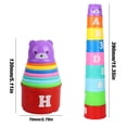 thumbnail image 2 of Stacking Cup Puzzle Toy Set Stackable High Cup Game For Kids Educational Play Plastic, 2 of 7
