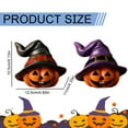 thumbnail image 3 of Ornament-Halloween Decorations-Witch Hat Pumpkin Figurine – Halloween & Christmas Photo Prop Cute Table Décor & Craft Supply, 3 of 9