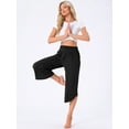 thumbnail image 2 of DARING DIVA Women's Yoga Cropped Casual Pants with Pockets XS Black, 2 of 7