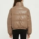 thumbnail image 5 of Parkas de manga larga para mujer, modernas e invernales, con cuello alto, cortas y cálidas, de algodón., 5 of 6