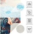 thumbnail image 7 of SKYSONIC Bathroom Rug Mats Winter Train Town Print, Fluffy Plush Absorbent Bath Rugs Carpet with Non Slip Bottom for Bathroom Floor Toilet Tub and Shower, 7 of 7