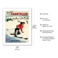 thumbnail image 2 of Chantecler Hotel - Laurentian Mountains - Sainte-Adèle Quebec Canada - Vintage Travel Poster by Roger Couillard c.1950s - Bamboo Fine Art 290gsm Paper (Unframed) 17x22in, 2 of 4