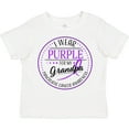 thumbnail image 3 of Inktastic I Wear Purple for My Grandpa- Pancreatic Cancer Awareness Boys or Girls Toddler T-Shirt, 3 of 5