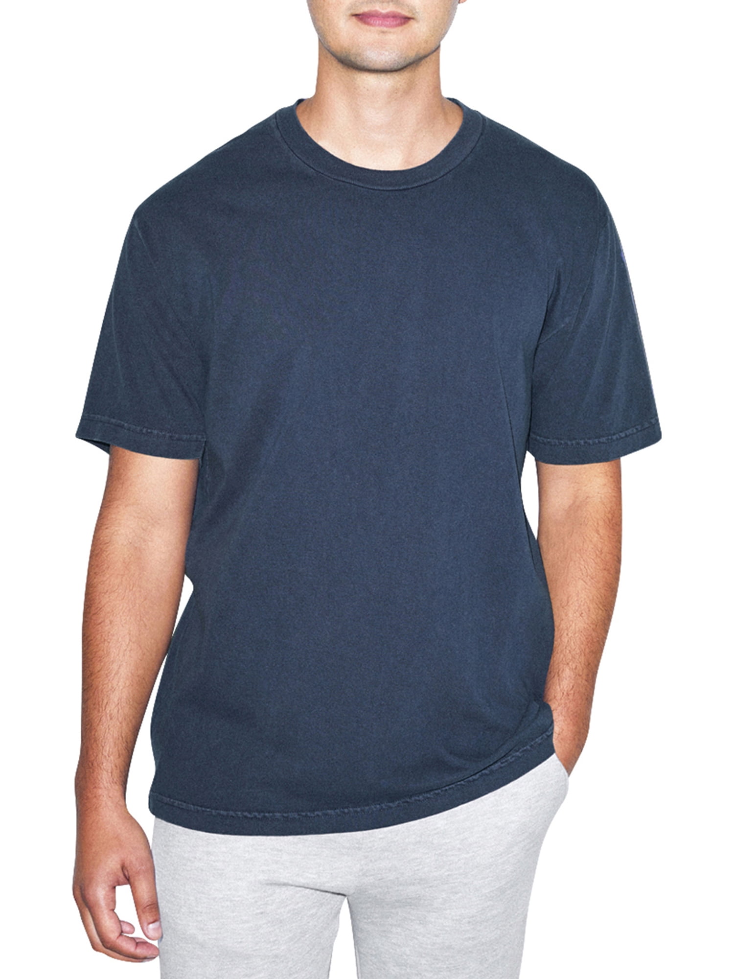 Men's Striped Basic Workout Crew Neck Short Sleeve Pocket T-Shirt Tee S M L XL 