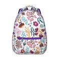 thumbnail image 1 of Sac à Dos d'Étudiant Léger à Imprimé Floral Vif, Sac à Dos Scolaire Multifonction avec Motif Romantique de Roses et de Pivoines, Sangle Ajustable, Parfait pour un Usage Quotidien, 1 of 6