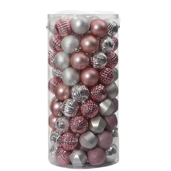 Nearly Natural Holiday Shatterproof, 101 Count Christmas Tree Ornament Set