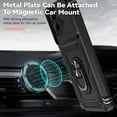 thumbnail image 3 of for Moto G Stylus 5G 2023 Case with Slide Camera Cover HD Screen Protector [Military Grade Drop Tested] Magnetic Ring Holder Kickstand Protective Phone Case for Motorola Moto G Stylus 5G 2023, Black, 3 of 9