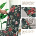 thumbnail image 5 of Yayeee 4 Pack Dining Chair Covers Stretch Parson Chairs Slipcovers Seat Protector, Green Christmas, 5 of 6