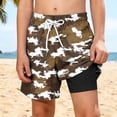 thumbnail image 4 of Guluxicc Kids Boys Camo Swim Trunks Compression Liner Swimsuit Shorts Swimwear Camouflage Bathing Suit 5-14 Years, 4 of 10