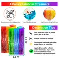 thumbnail image 2 of Cortinas con flecos Emourlych Rainbow Foil, paquete de 4 x 4, 2 of 7