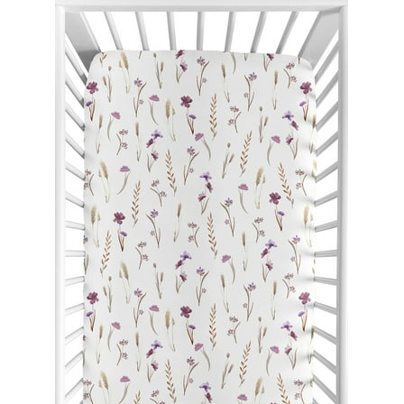 Sweet Jojo Designs Watercolor Floral Garden Purple Girl Fitted Crib Sheet