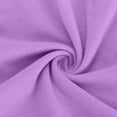 thumbnail image 6 of Tdoqot Womens Trendy Plus Size Tops- Crewneck Casual Lace Short Sleeve Pleats Summer Shirts Blouses Purple Size XL, 6 of 7