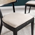 thumbnail image 5 of Modway Caledonia 19" Woven Back Farmhouse Wood Dining Side Chair in Black/Beige, 5 of 9