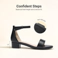 thumbnail image 5 of DREAM PAIRS Girls' Strappy Flat Sandals, Elegant T-Strap Summer Dress Shoes with Metallic Ball Accent, Comfortable Adjustable Ankle Strap Sandals for Little Kid/Big Kid, 5 of 6