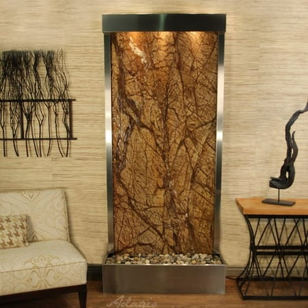 Adagio Fountains Tranquil River Natural Stone/Metal Wall Fountain